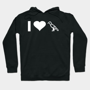 I love pigeons domestic pigeons letter wild pigeon motif Hoodie